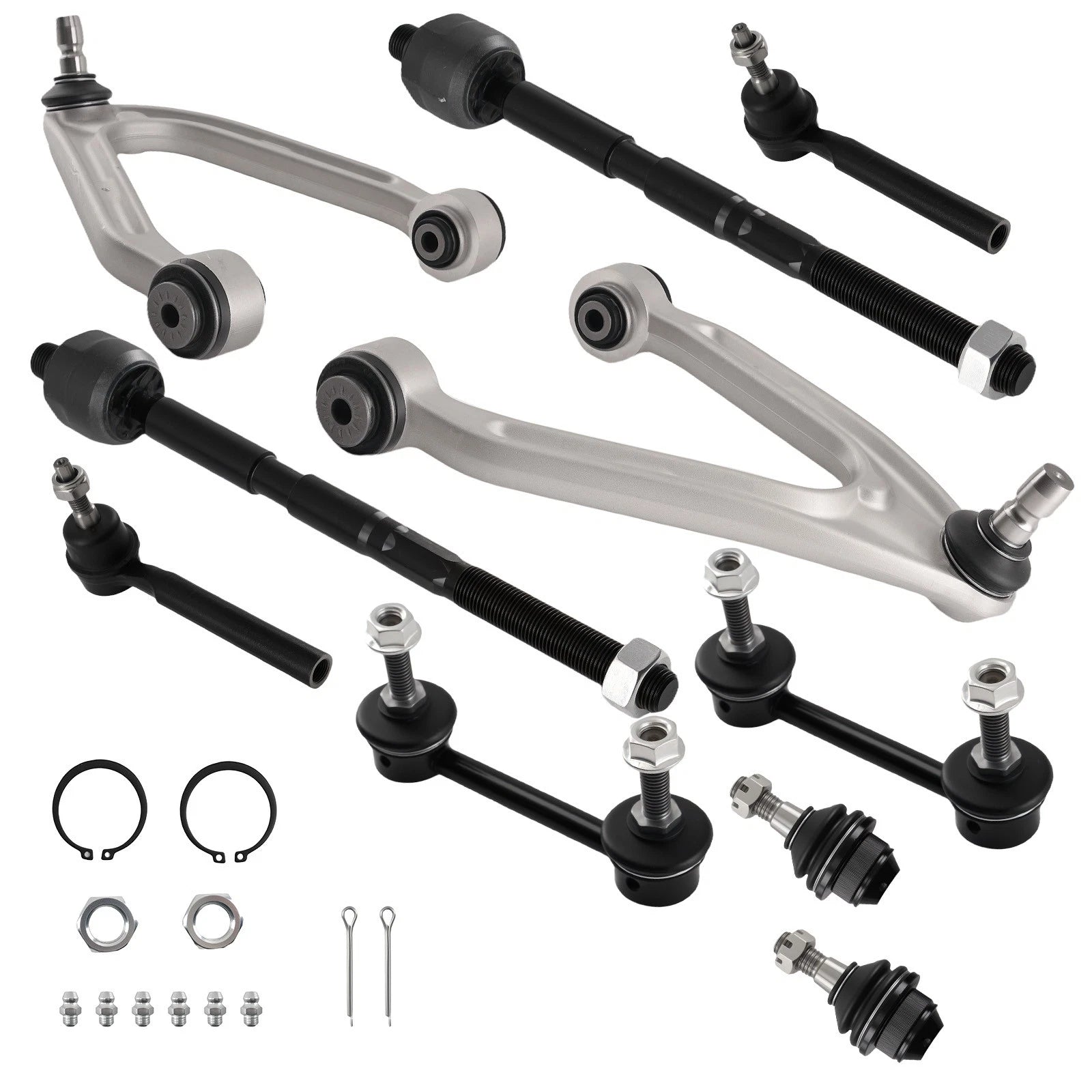 10x Control Arms Ball Joint Tie Rod Sway Bar Link Kit for Hummer H3 H3T (2006–2010)