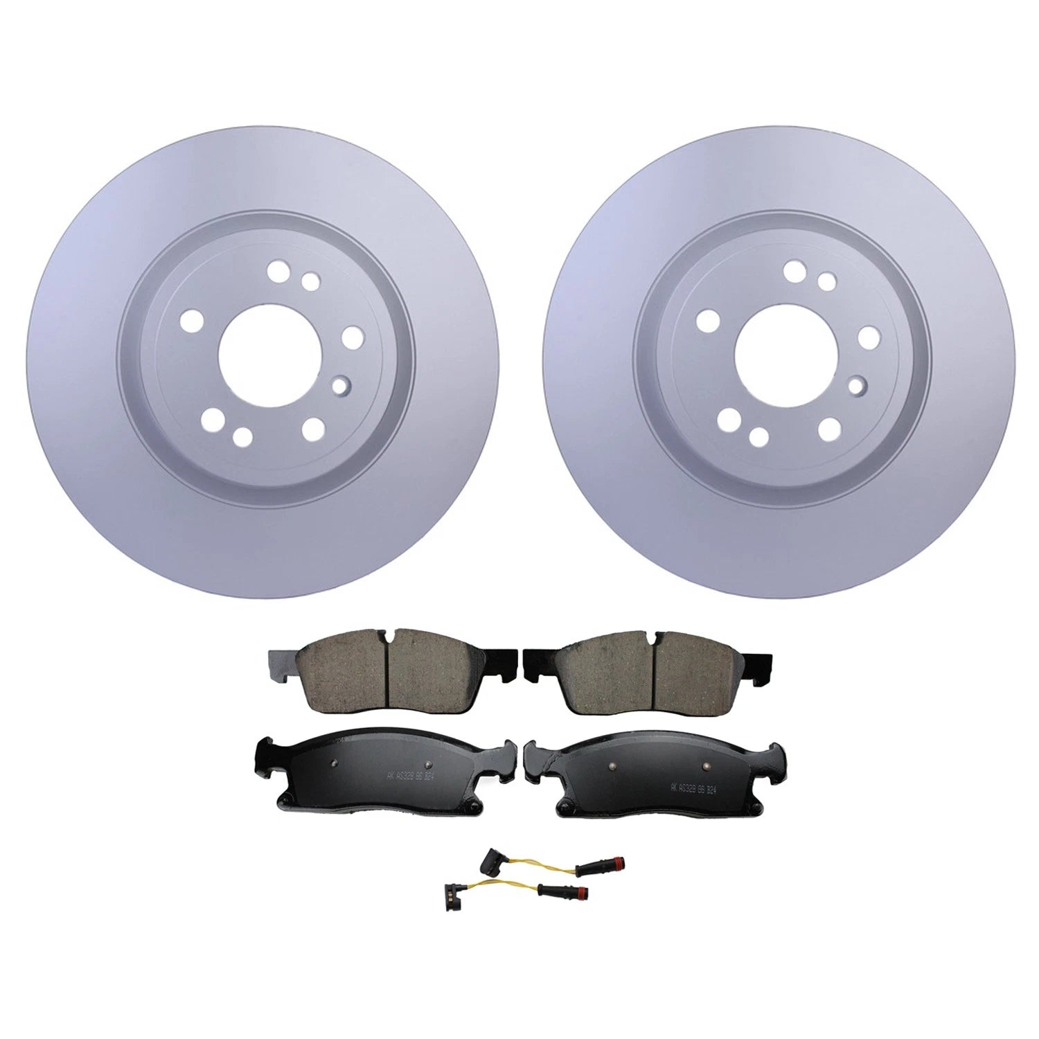 Front Rotors & Akebono EURO Ceramic Brake Pads Kit for Mercedes ML250 ML350 (W166)