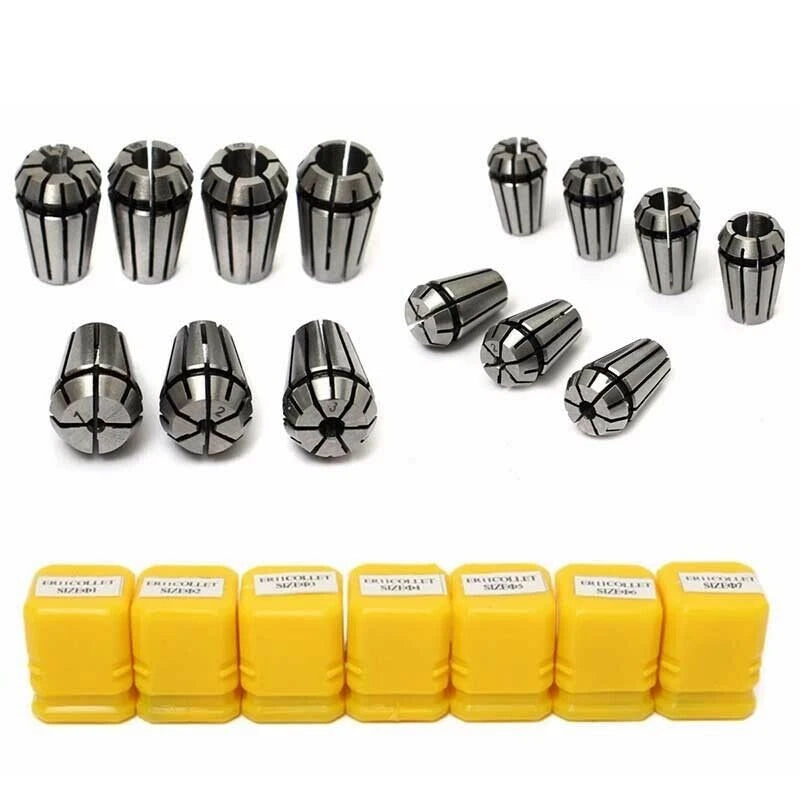 Set of 7 ER11 Spring Collet Chucks for CNC Milling Lathe Machine