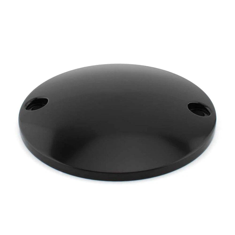 2-Hole Black Domed Points Cover for Harley Softail Bigtwin