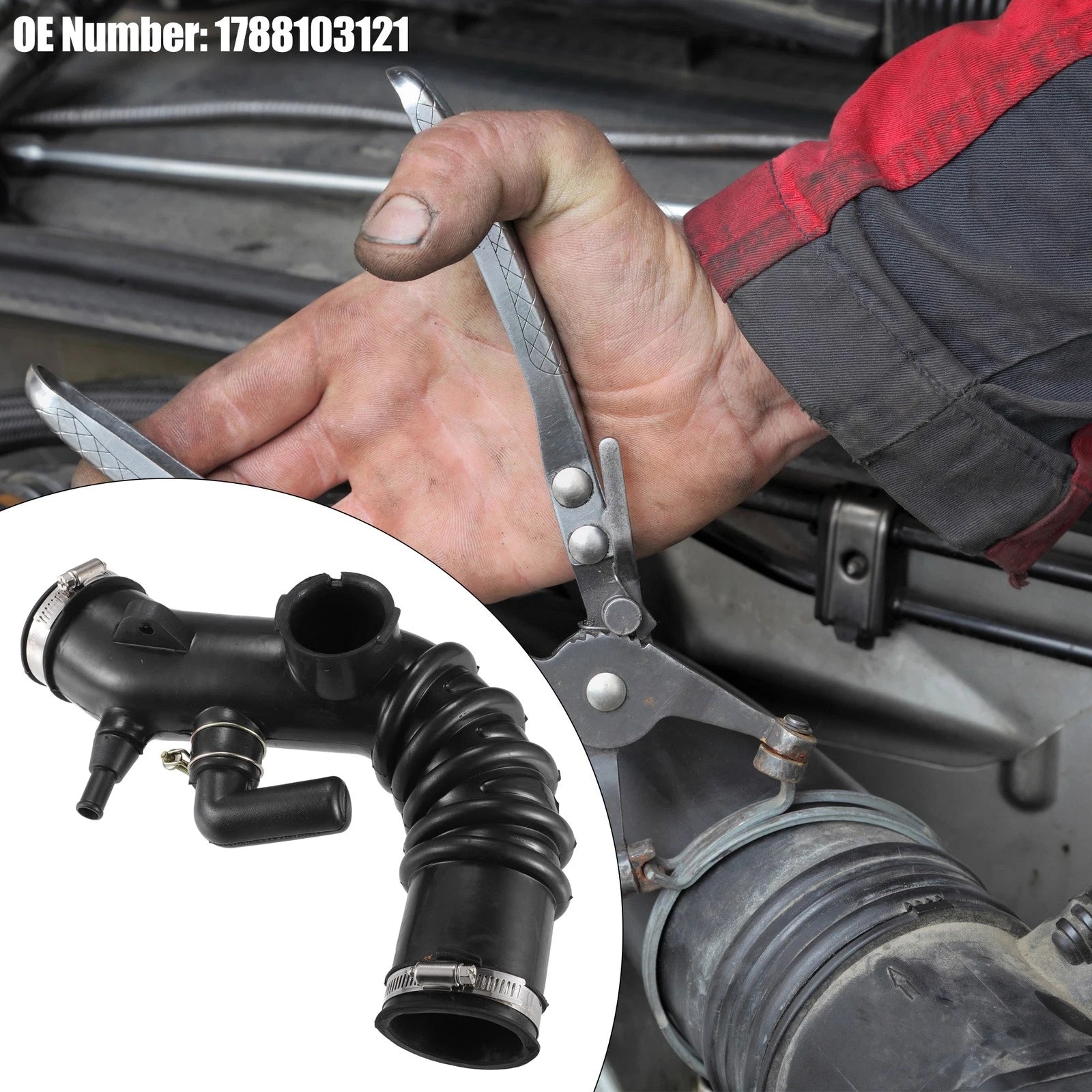 Air Intake Hose for Toyota Camry (1997–1999) No. 1788103121 Black