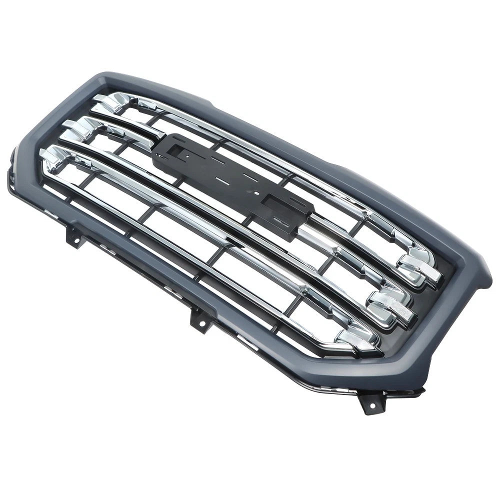 Front Bumper Grille for GMC Sierra 1500 (2016â2019) Black Chrome