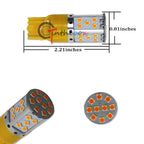 2X 7440 Amber LED Turn Signal Light Bulbs for Cars