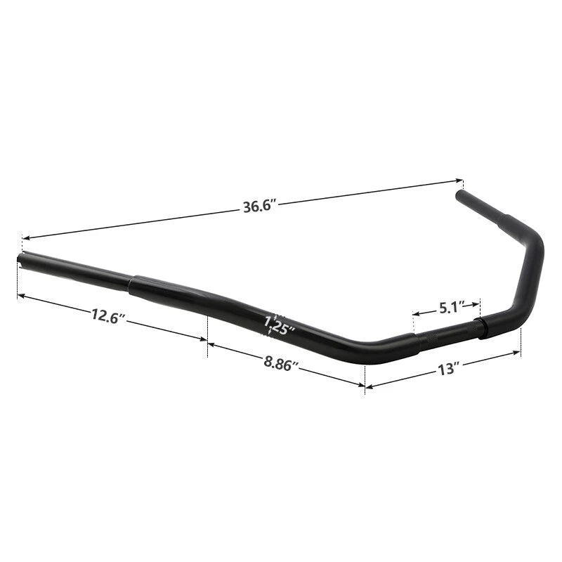 3.5" Rise Handlebar for Harley Sportster XL, Softail, Dyna