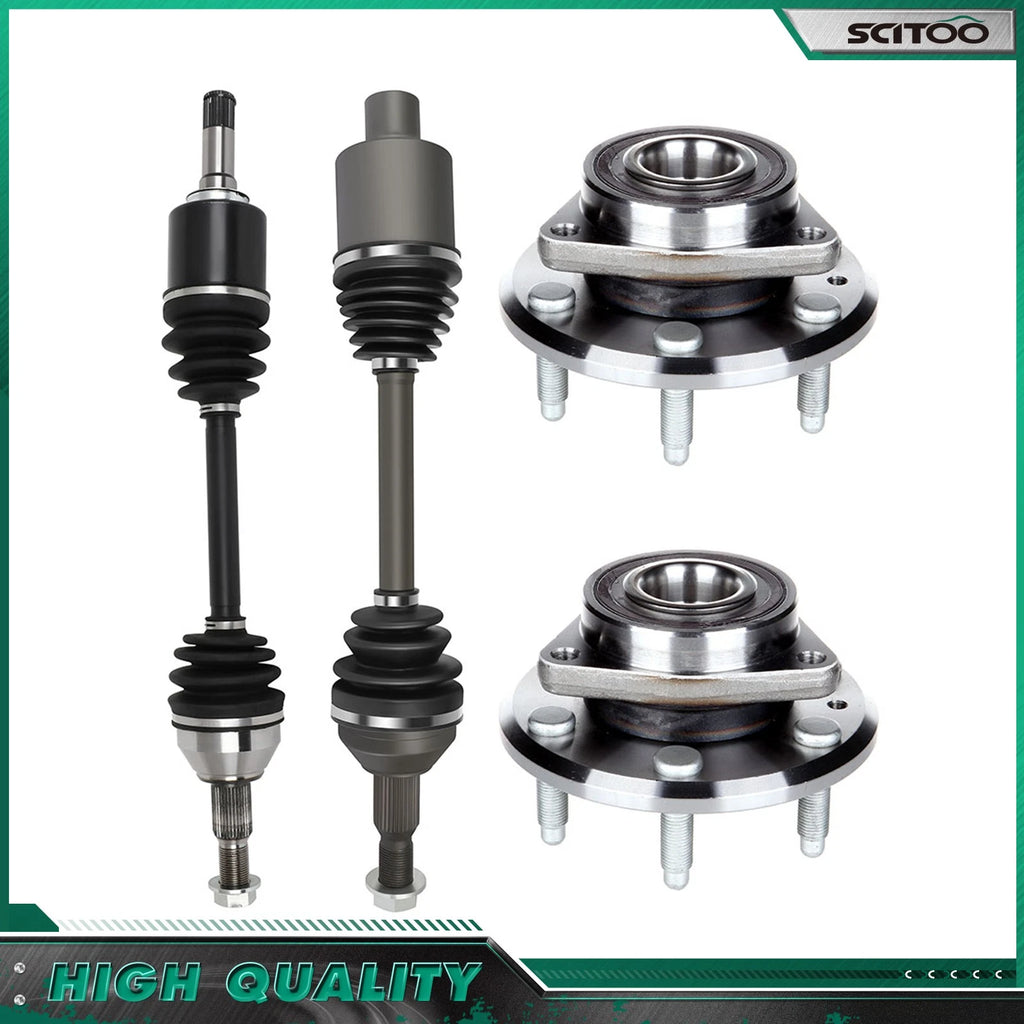 Front CV Axle Shaft + Wheel Hub Bearing for Buick Enclave (2008–2017)