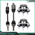 Front CV Axle Shaft + Wheel Hub Bearing for Buick Enclave (2008–2017)