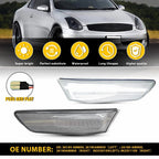 Clear Lens Side Marker Lights for Infiniti G35 Coupe (2003–2007)