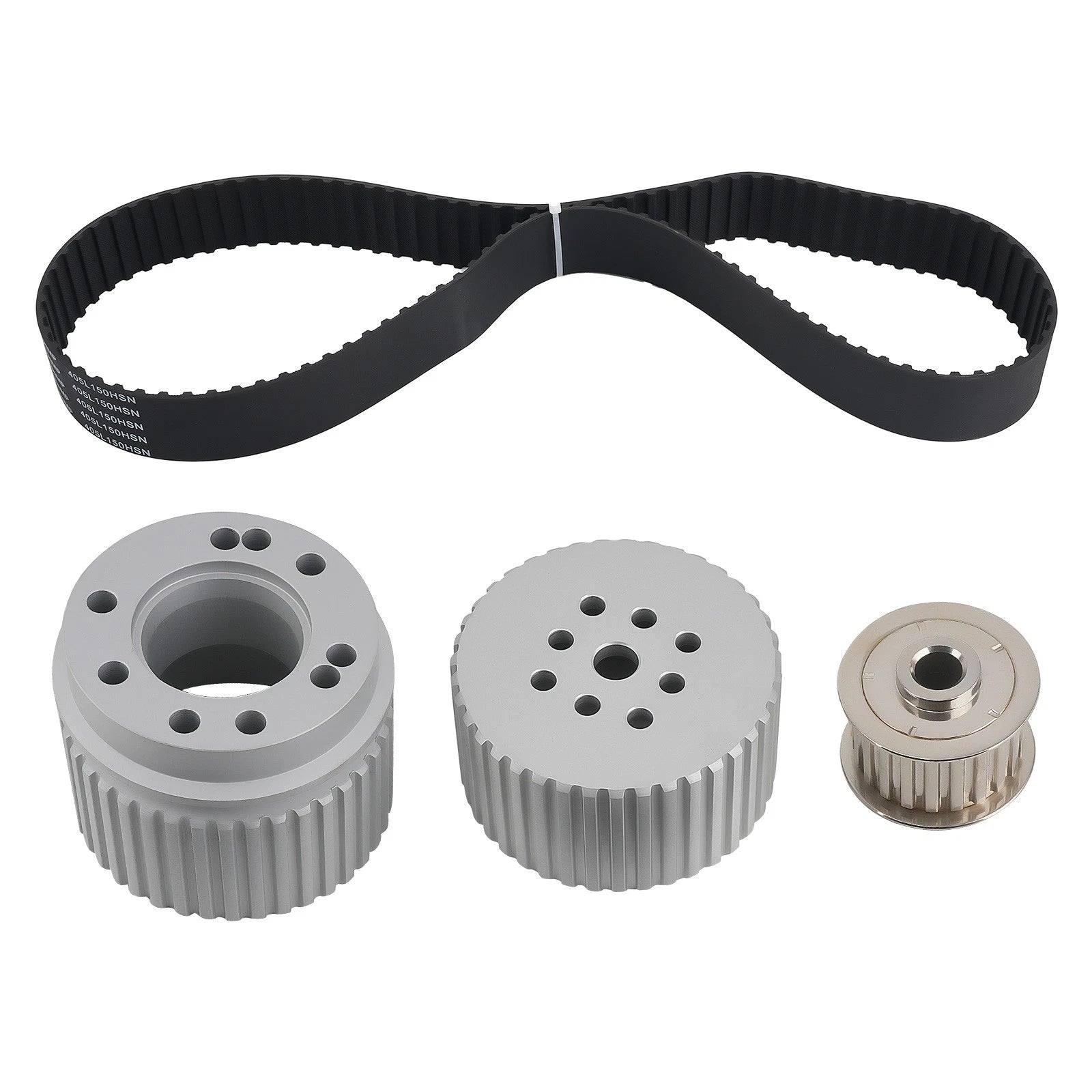 Long Water Pump Billet Gilmer Belt Kit for Small Block Chevy (283–400)