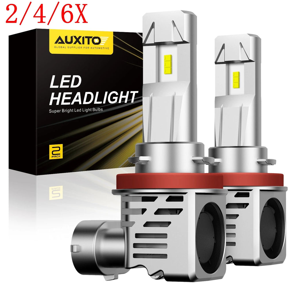 2X H11 H9 H8 LED Headlight Bulbs for High/Low Beam (HID)