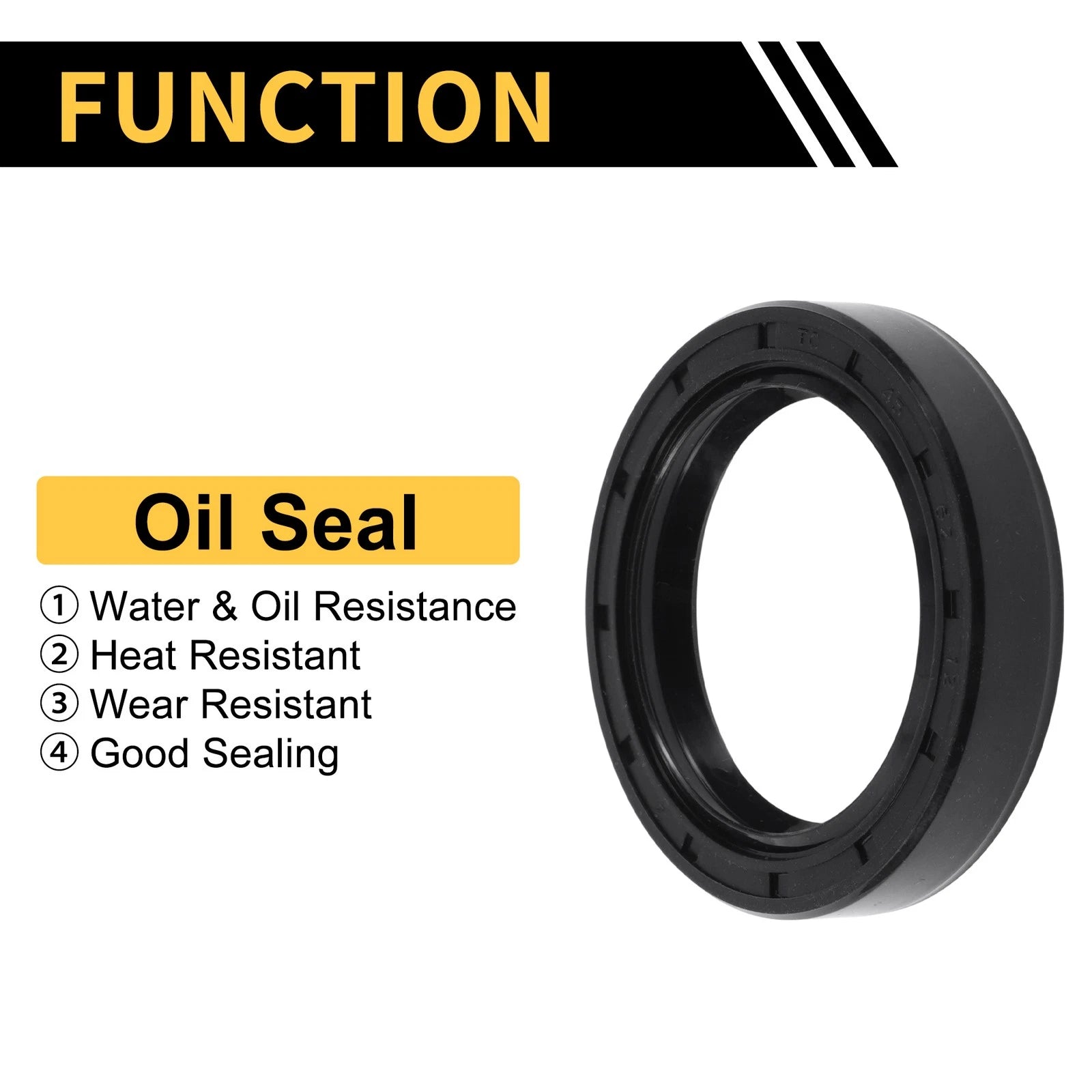 Set of 5 Oil Seal Rotary Shaft Seal NBR Rubber 45x62x12mm