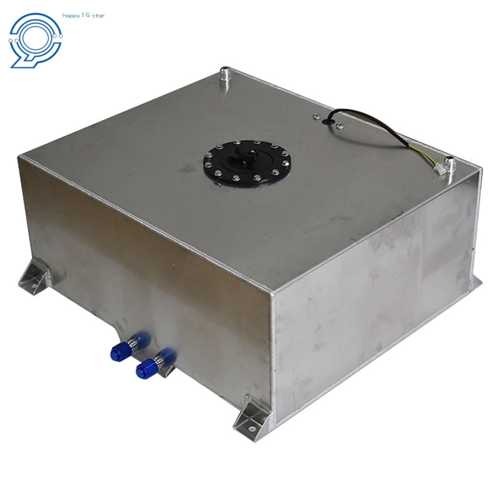20 Gallon Polished Aluminum Fuel Cell Tank with Level Sender Universal