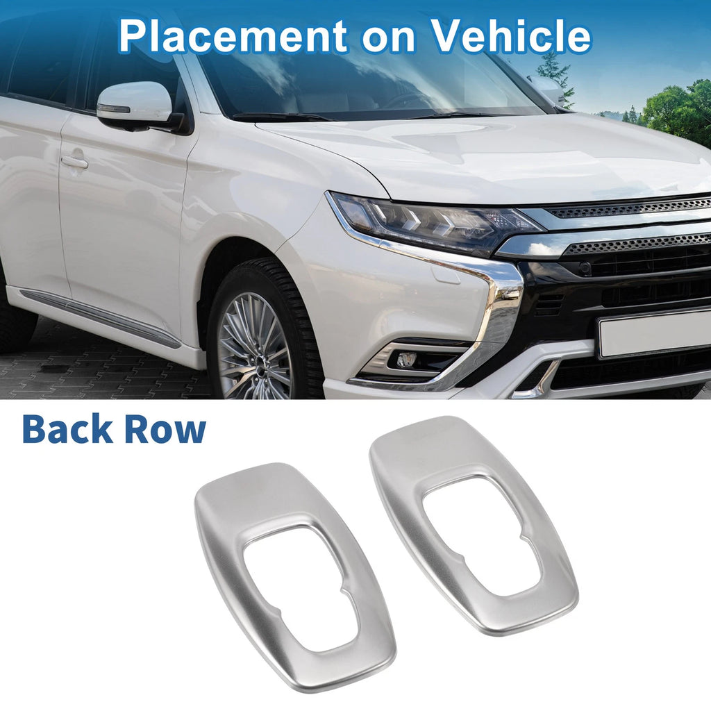 2 Pcs Headlight Trim Bezel for Mitsubishi Outlander (2022–2024) ABS