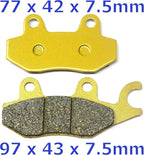 Front Rear Parking Brake Pads for Hisun 250 400 450 500 550 700 750 800 1000