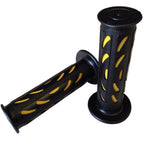 7/8" BeanStyle Engraved Yellow Gel Hand Grips for Honda CBR 600