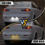 2X 18-SMD White LED License Plate Lamp for Mitsubishi Lancer (2003–2017)