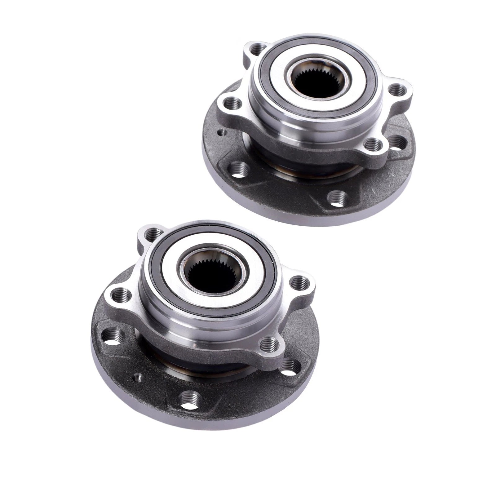 Front Wheel Hub & Bearing Assembly Pair for Volkswagen Audi