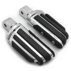 Chrome Rubber Pilot Footpeg Footrest for Yamaha Raider VMAX (2008–2017)