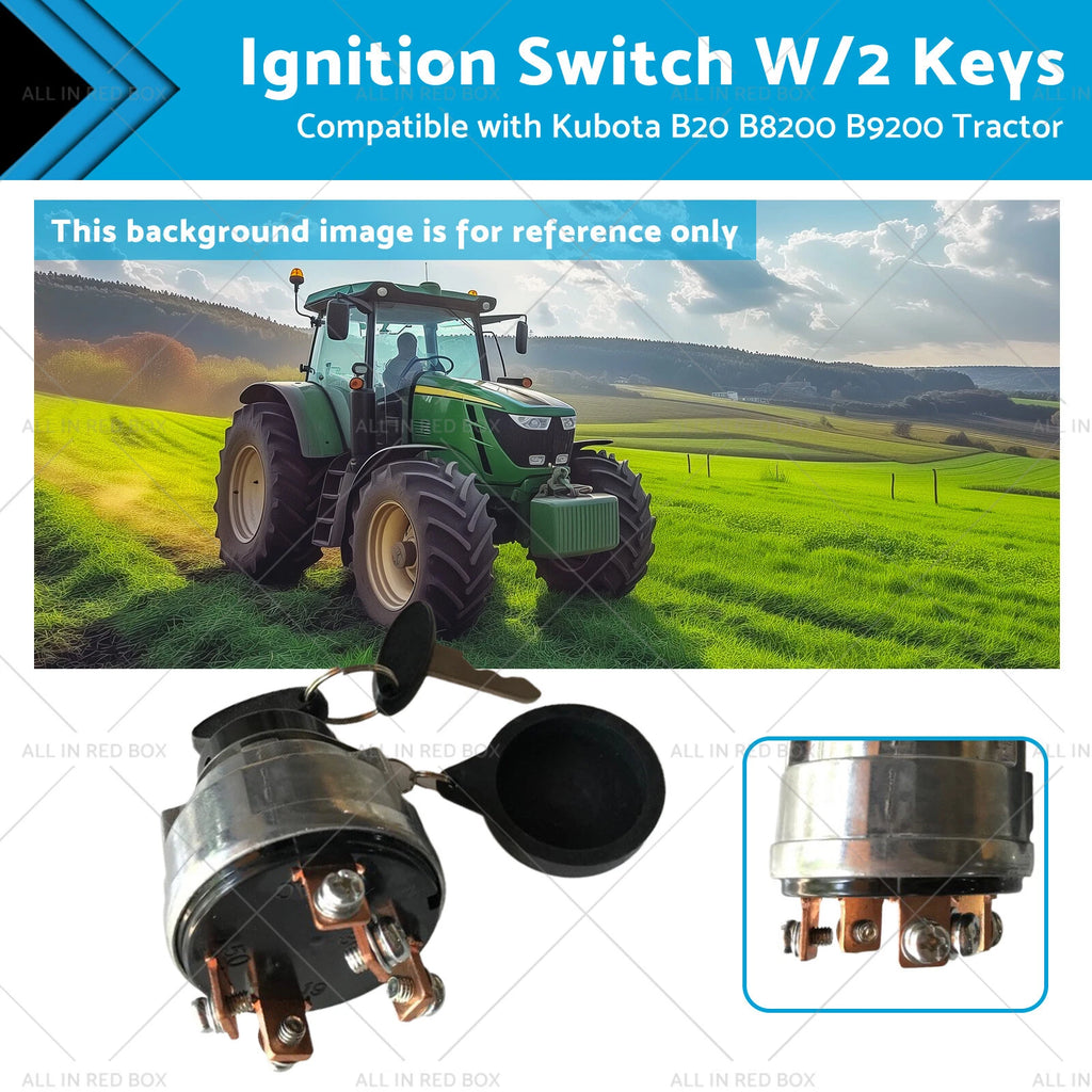 Ignition Switch with 2 Keys for Kubota B20 B8200 B9200