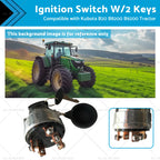 Ignition Switch with 2 Keys for Kubota B20 B8200 B9200