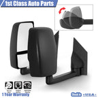 Pair Manual Side View Mirrors for Chevrolet Express GMC Savana (2003-2017)
