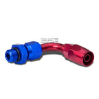AN8 90 Degree Swivel Push-On Oil/Fuel Line Hose Fitting for Universal