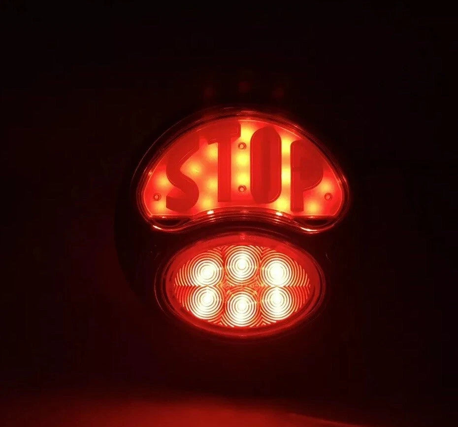 Passenger Side LED Tail Light with Stop Lens for 1928-1931 Ford Model A