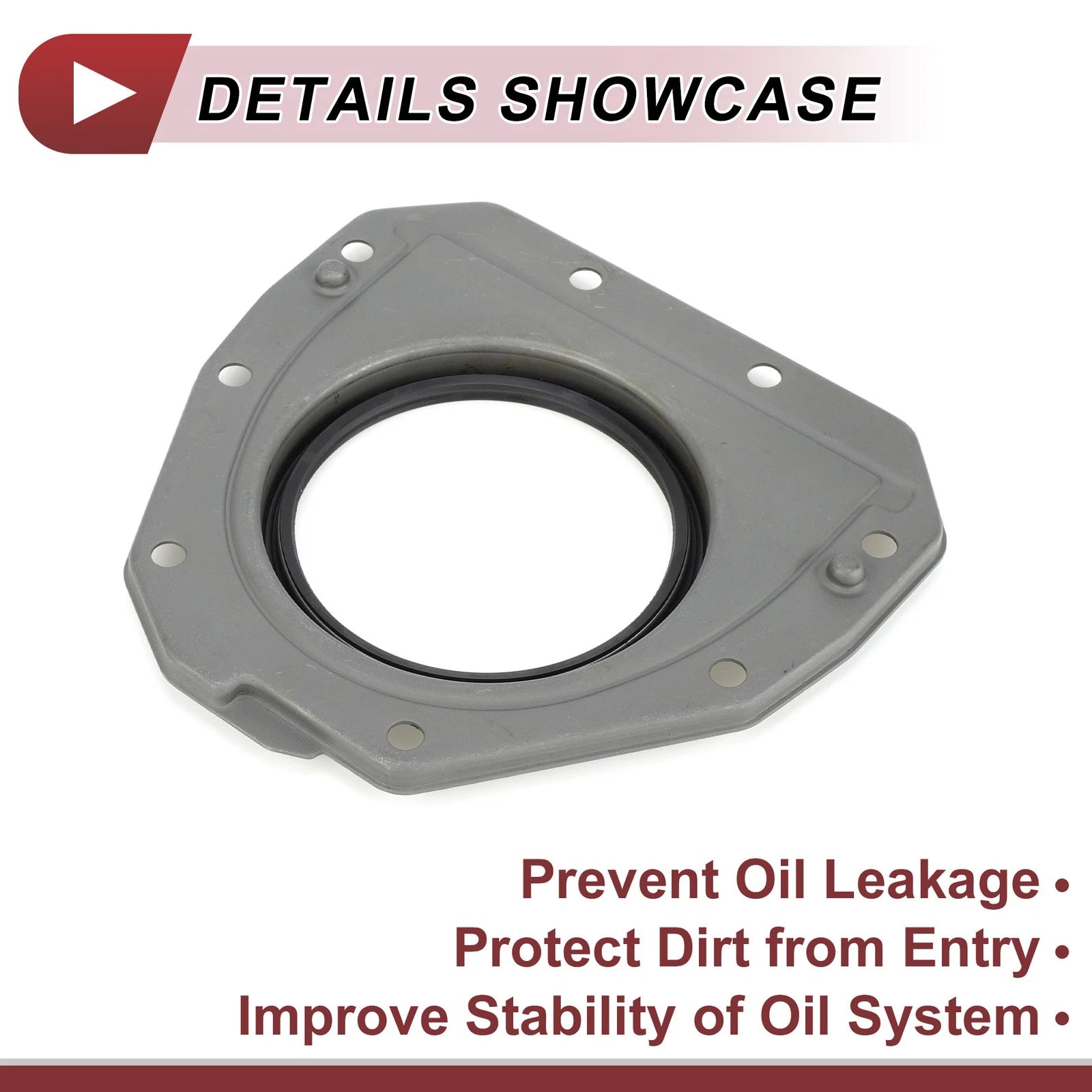 1 Pc Crankshaft Oil Seal with Flange for Audi VW 2.0T TSI (No. 06H103171F)
