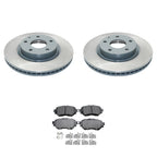 Front Rotors & Akebono ProACT Ceramic Brake Pads Kit for 3 Sport (FWD)