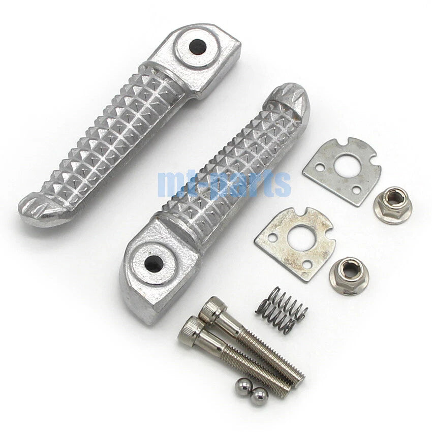 Silver Rear Footrest Pegs for Yamaha YZF R1 (1998–2019) R1M (2015–2018)