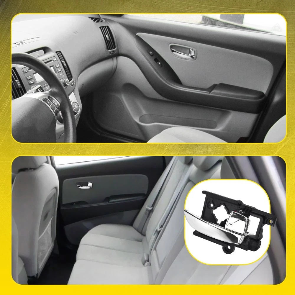 Interior Door Handle for Hyundai Elantra (2007–2010) RH Chrome Plastic