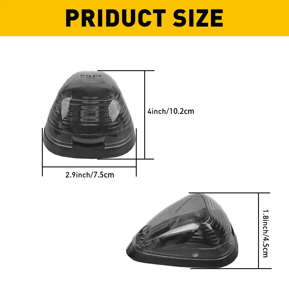 5X Amber LED Roof Cab Marker Lights for Ford E-150 E-250 E-350 E-450 (1999-2016)