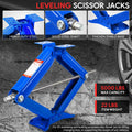 2X 2.5 Ton 24" Stabilizer Leveling Scissor Jacks for RV Camper