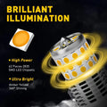Set of 2 T20 7440 LED 1500K Amber Yellow Turn Signal Bulbs