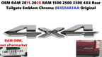 Chrome Rear Tailgate Emblem for RAM 1500 2500 3500 (2011–2026) 68358483AA