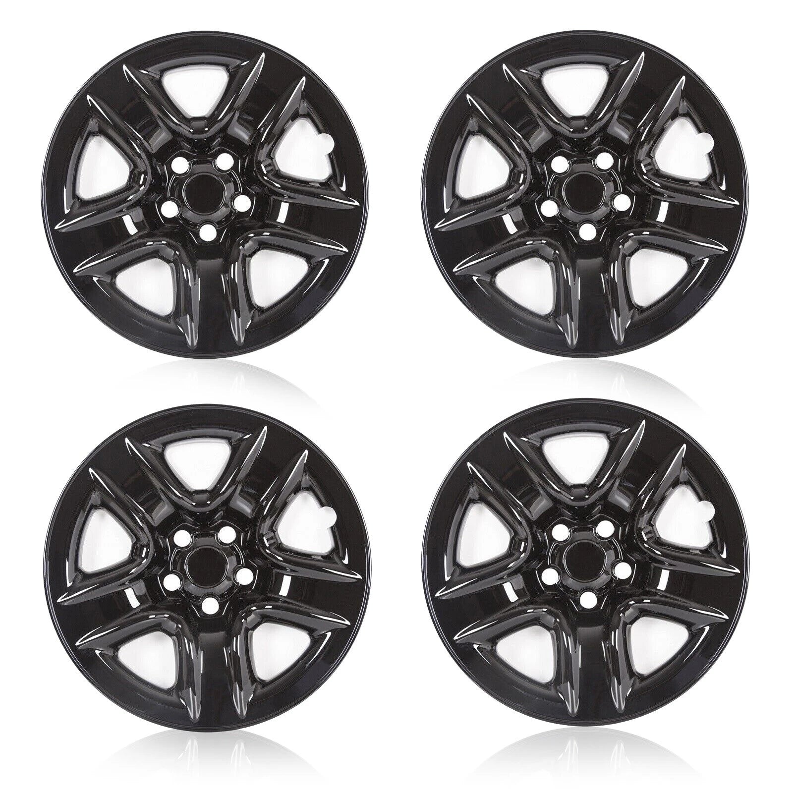Set of 4 17" Black Wheel Skins for Toyota RAV4 (2006–2012)