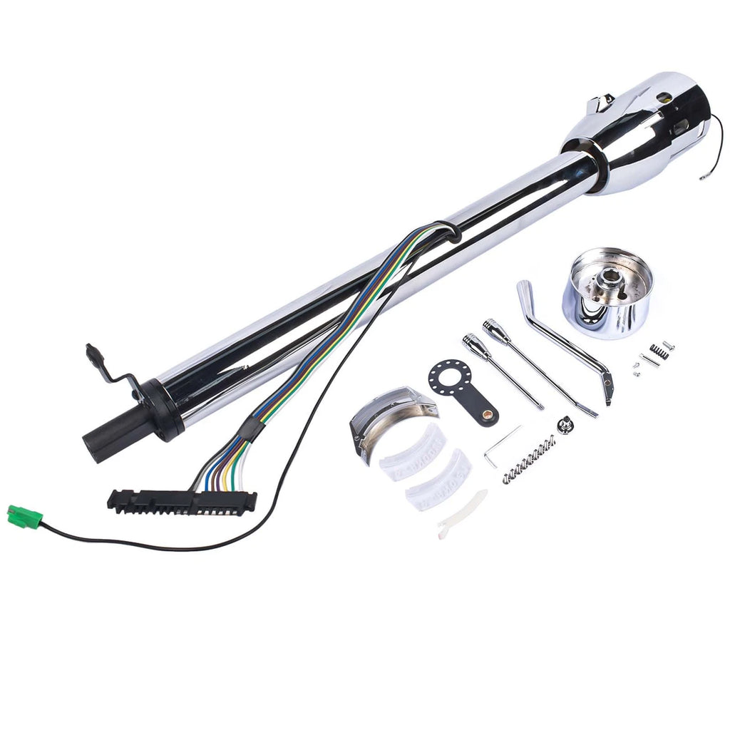 30" Chrome Tilt Steering Column Shift Indicator for Auto (No Key)