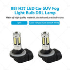 2X 881 H27 30W 6000K White LED Fog Light Bulb for Car SUV (Fits )