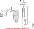 Genuine OEM Rear Air Suspension Spring 211320082580 for Mercedes