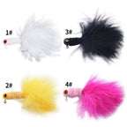 5PCS Weighted Feather Bait Hooks for Sea Angling (Coastal Use)