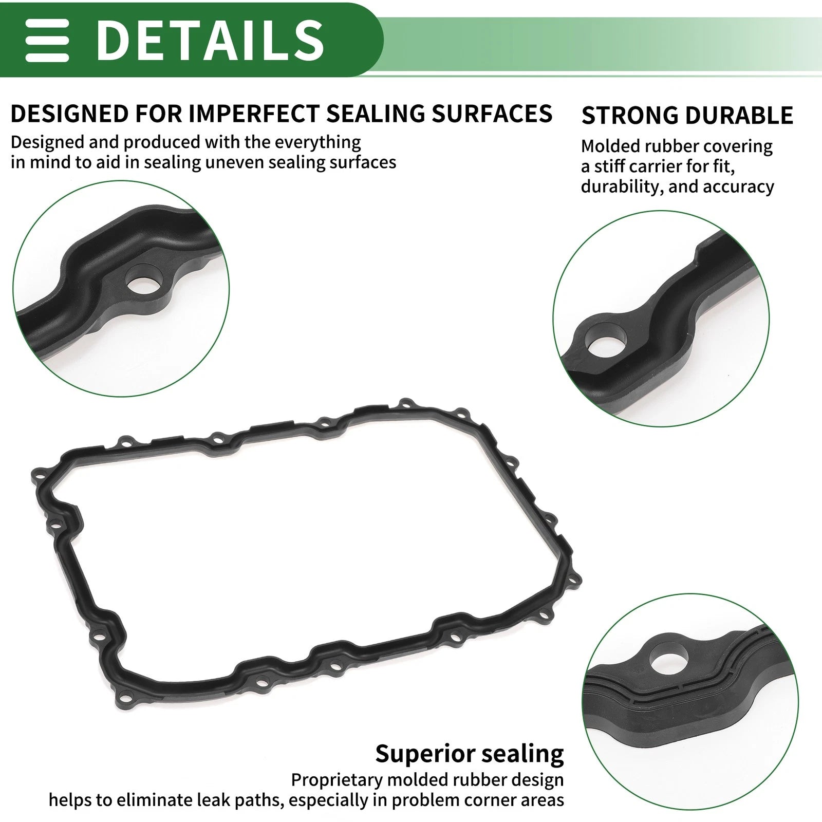 Set of 1 Oil Pan Gasket for Audi Q7 (2007–2010) No.09D321371