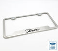 License Plate Frame Replacement Brushed Stainless for Ford Torino (1968–1976)