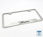 License Plate Frame Replacement Brushed Stainless for Ford Torino (1968–1976)