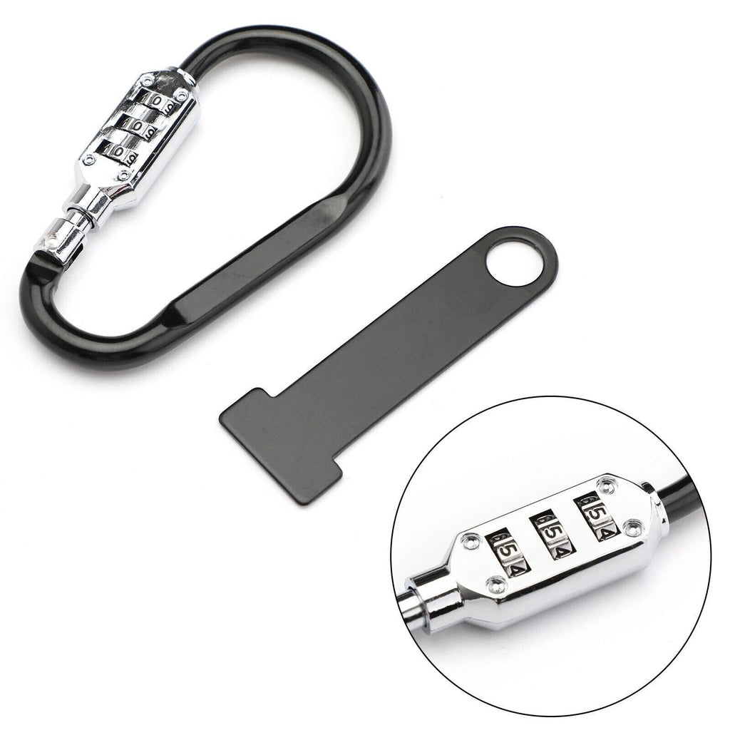 Helmet Lock Quick Release Buckle Fastener for Motorcycle Scooter Bike