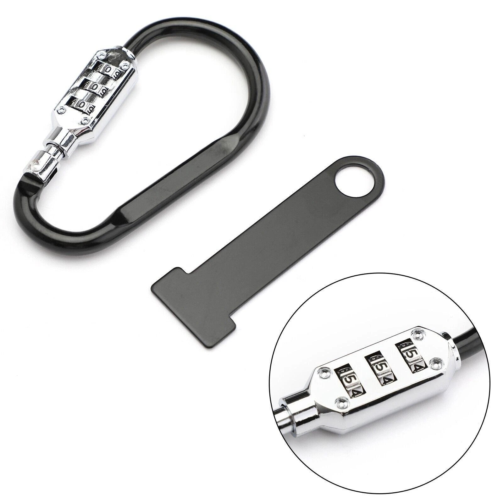 Helmet Lock Quick Release Buckle Fastener for Motorcycle Scooter Bike