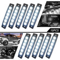 10X Smoked White LED Rock Light Bulbs for Jeep SUV