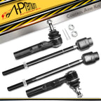 Set of 4 Front Tie Rod Ends for Chevrolet Malibu (1997–2003)