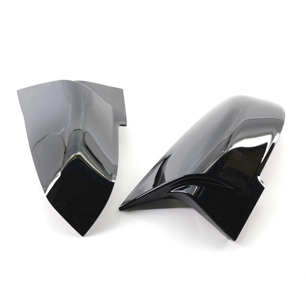 2X Gloss Black Rearview Mirror Cover Caps for BMW 1 2 3 4 Series X1 M2 I3 I3S