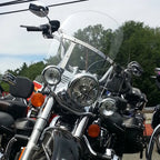 Detachable Clear Windshield with Bracket for Harley Touring Road King (1994–2024)