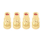 Set of 4 Brass Tire Valve Cores for Auto (0-60 PSI)