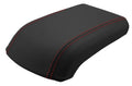 Leather Console Lid Armrest Cover for Ford Escape (2013–2016) Red Stitch